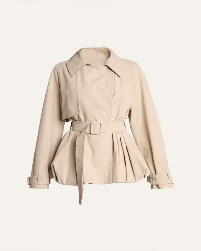 Belted Bubble Trench Jacket